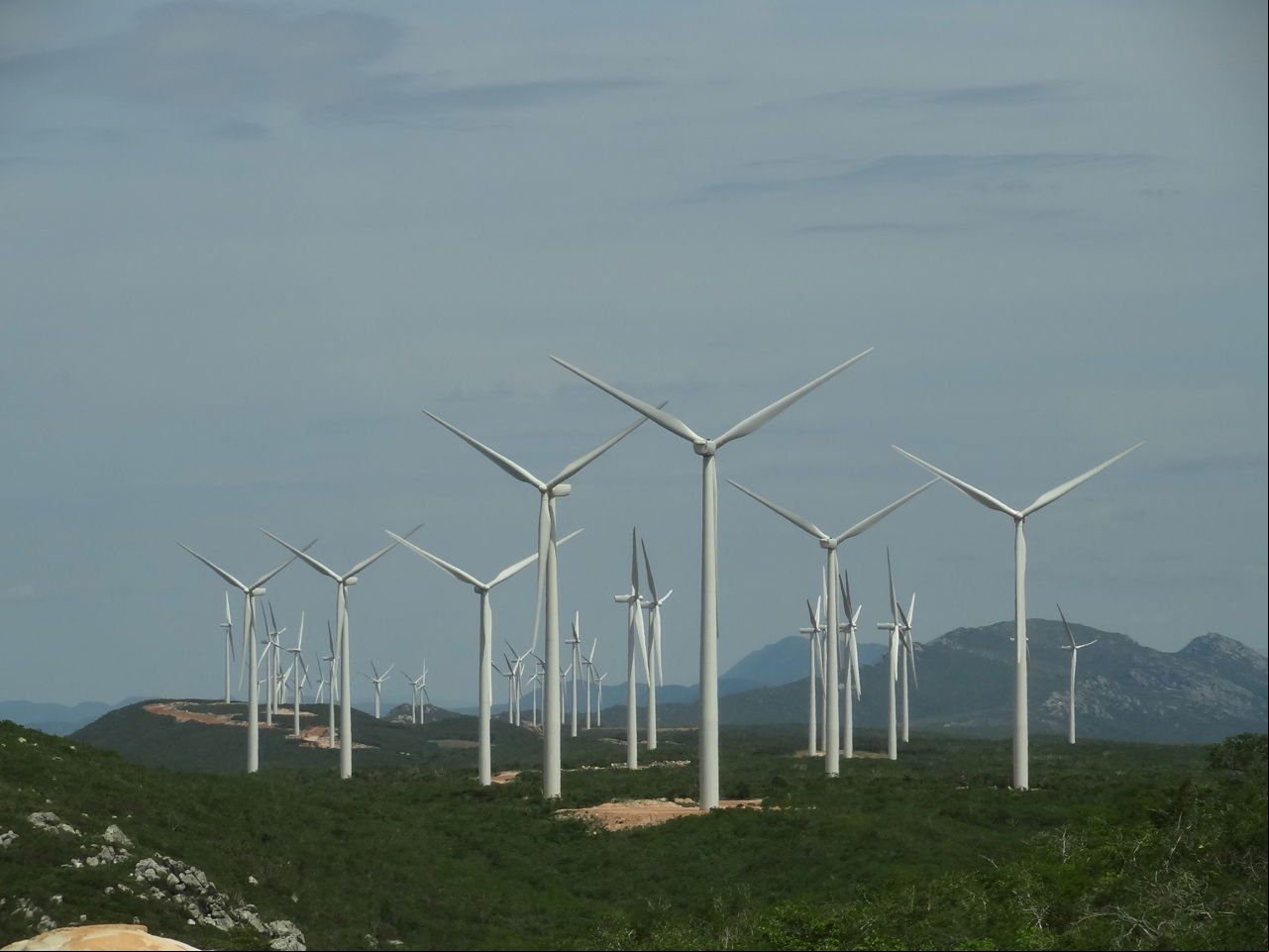 Parque Eólico na Bahia, Brasil