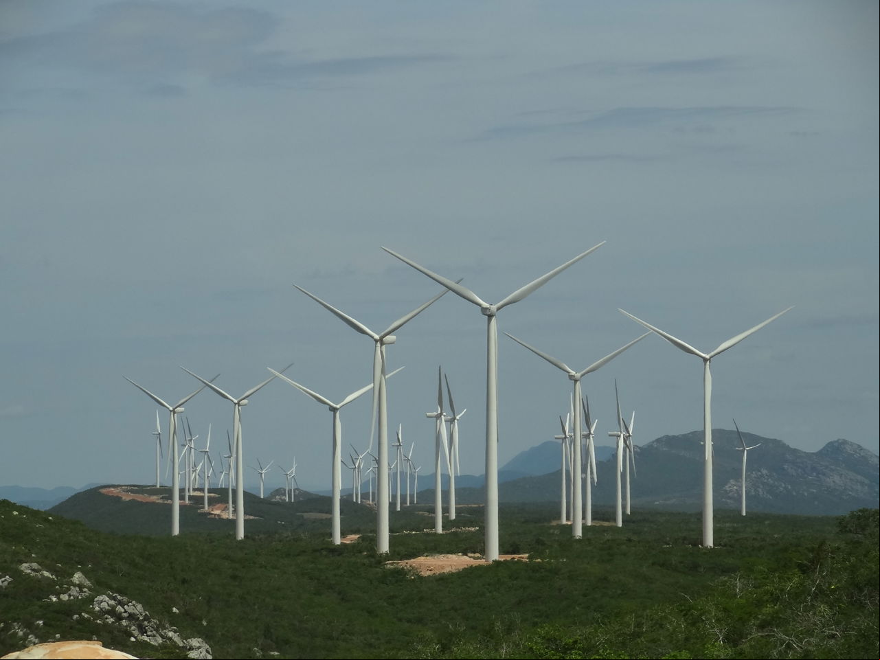 Parque Eólico na Bahia, Brasil